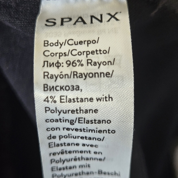 Spanx Leather-Like Jogger Pants Black Faux Leather Moto Pull-On Pockets Size L - Picture 8 of 9